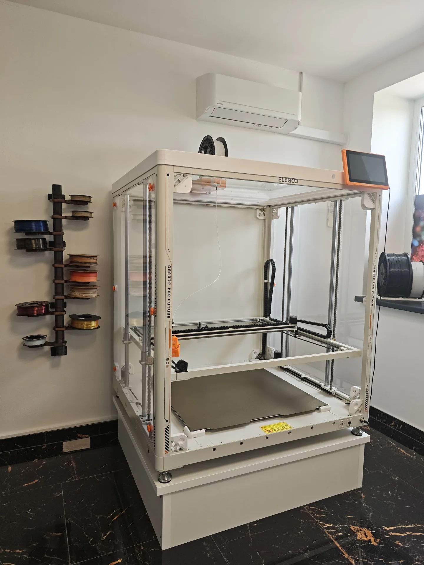 The Elegoo OrangeStorm Giga large-format printer